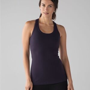 Lululemon Cool Racerback II Tank - Black Grape